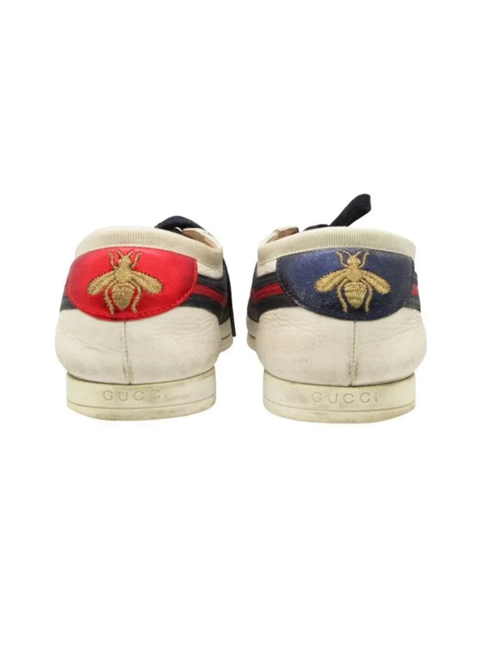 Gucci Sneakers Low Cut Falacer Ace Web Leather Cowhide Calf 6